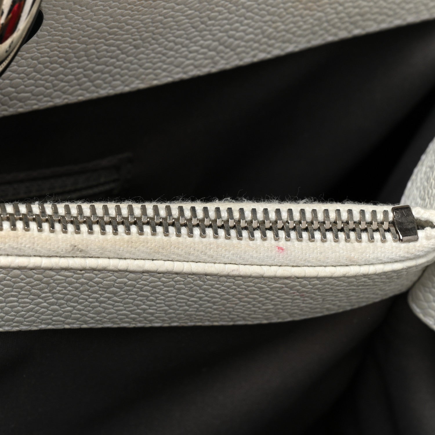 Chanel Caviar Quilted XL Grand Shopping Tote GST White 13 of 27