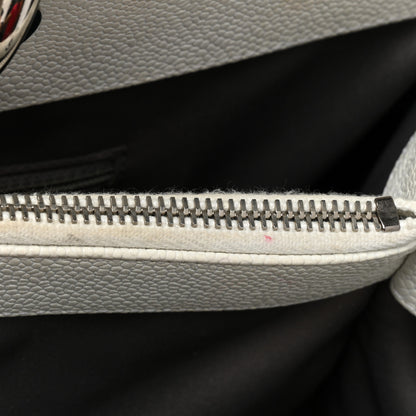 Chanel Caviar Quilted XL Grand Shopping Tote GST White 13 of 27