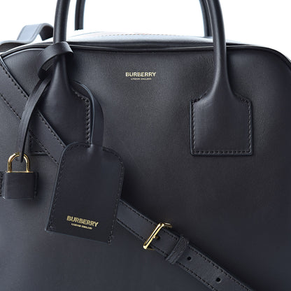 Burberry Smooth Calfskin Stripe Intarsia Bag Black 8 of 10