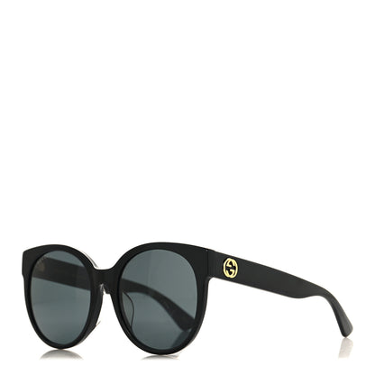 Gucci Acetate Round Sunglasses GG0035S Black 1 of 7
