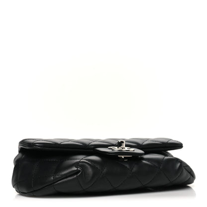 Chanel Calfskin Quilted CC Uniform Flap Belt Bag Black 4 of 11