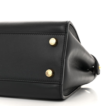 Fendi Vitello Tahiti Burro Medium Peekaboo Iconic Essentially Satchel Black Corda 11 of 14