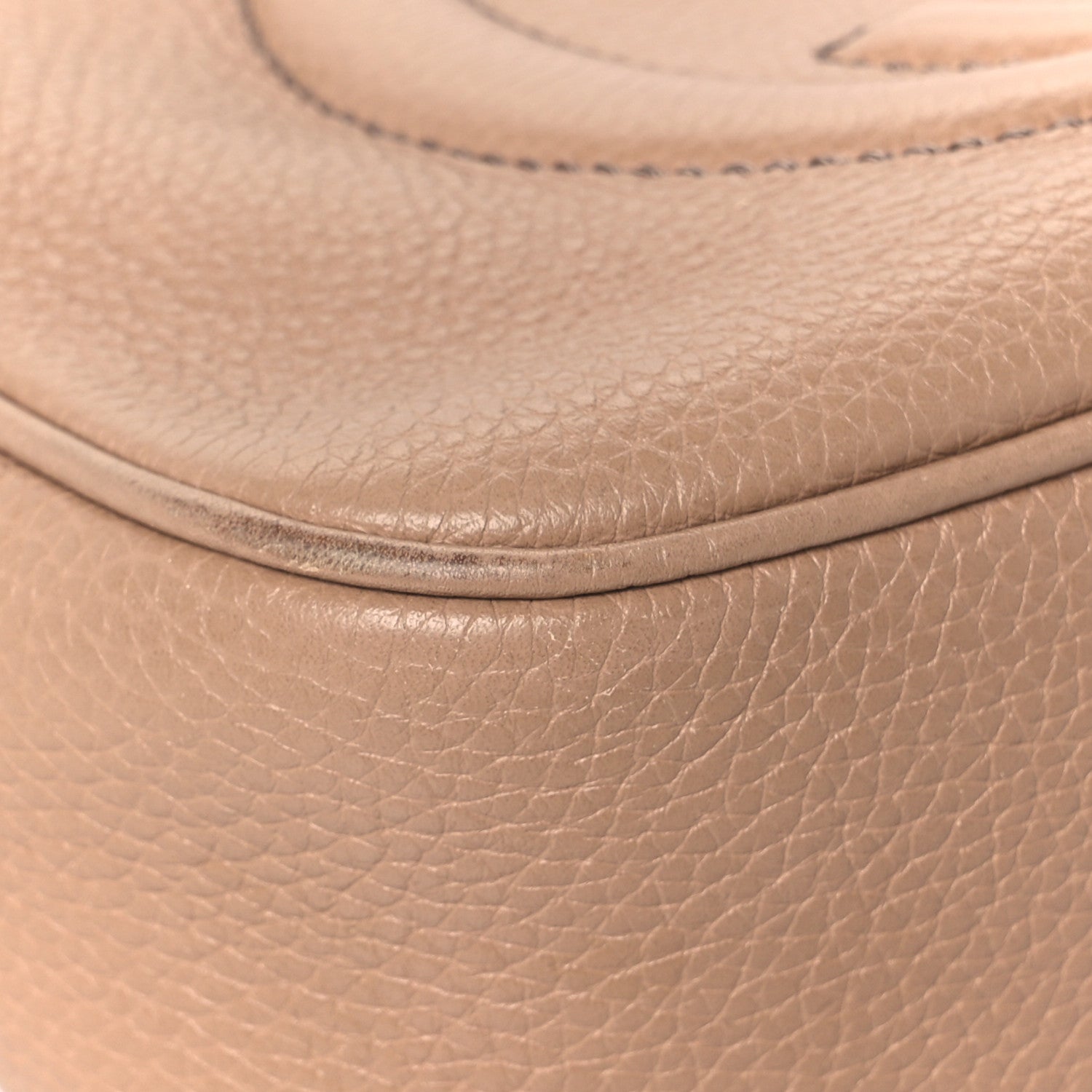 Gucci Pebbled Calfskin Small Soho Disco Bag Camelia 15 of 15