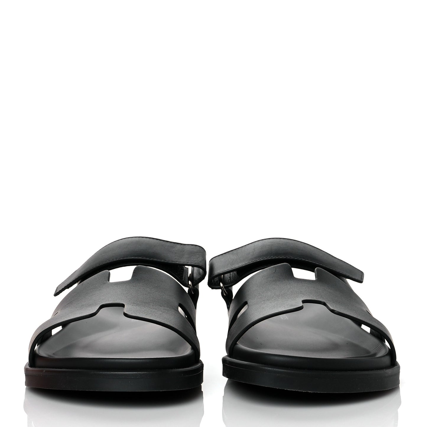 Calfskin Mens Chypre Sandals 43 Black