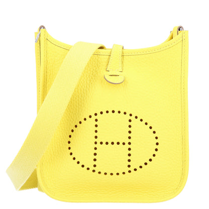 Hermes Taurillon Clemence Evelyne TPM Limoncello 1 of 10
