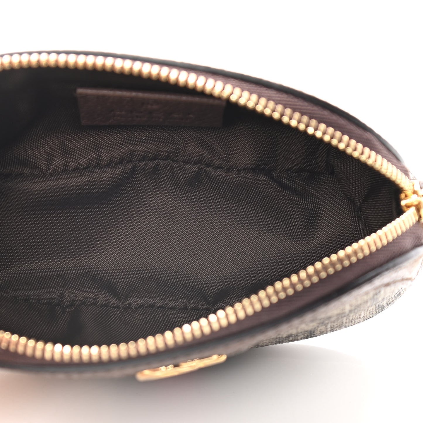 GG Supreme Monogram Web Ophidia Dome Key Pouch Beige New Acero