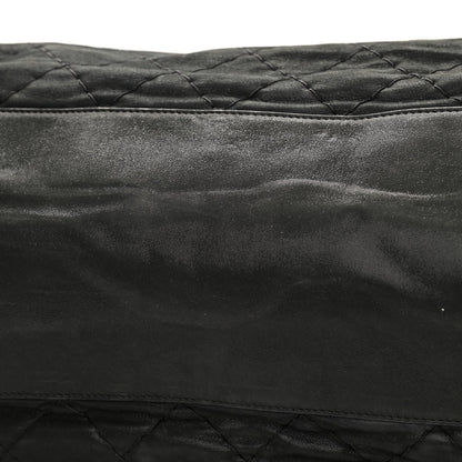 Chanel Iridescent Calfskin Extra Large Just Mademoiselle Bowling Bag Black 9 of 9