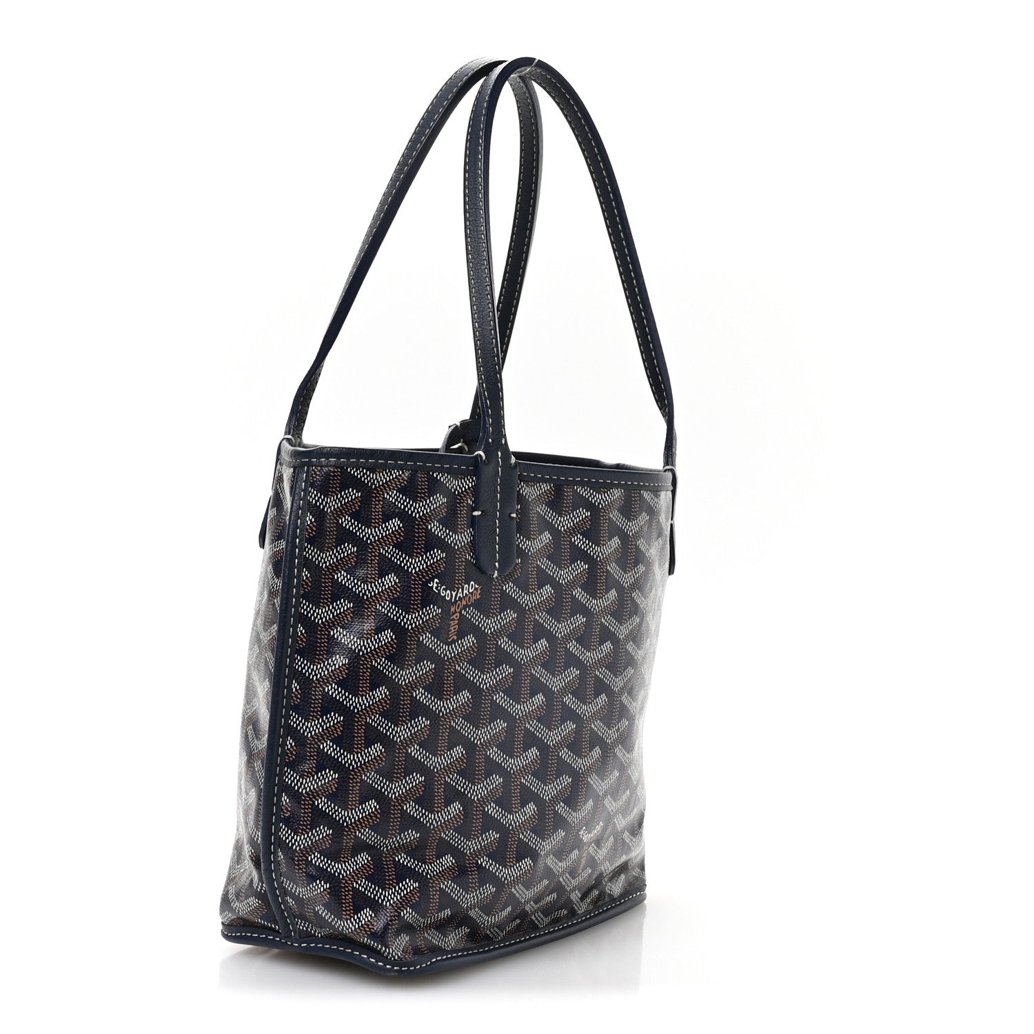 Goyard Goyardine Reversible Mini Anjou Navy 6 of 19