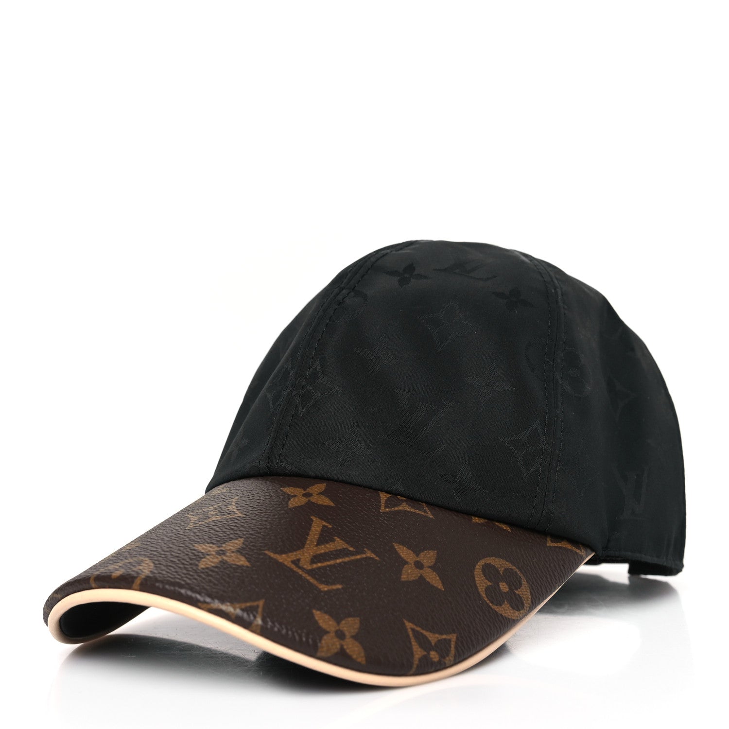 Louis Vuitton Polyester Silk Monogram LV Get Ready Cap M Black 1 of 8