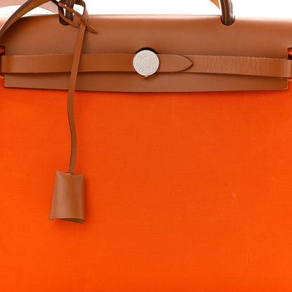Hermes Toile Vache Hunter Herbag Zip 31 PM Orange 9 of 20