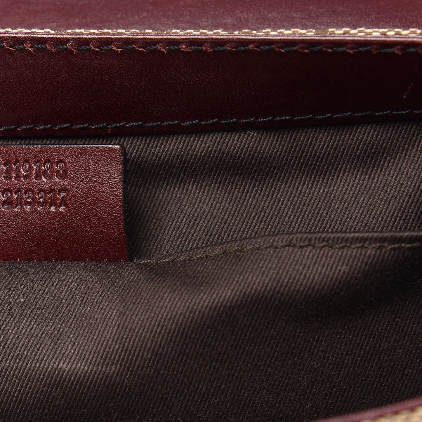 Monogram Studded Horsebit Clutch Bordeaux