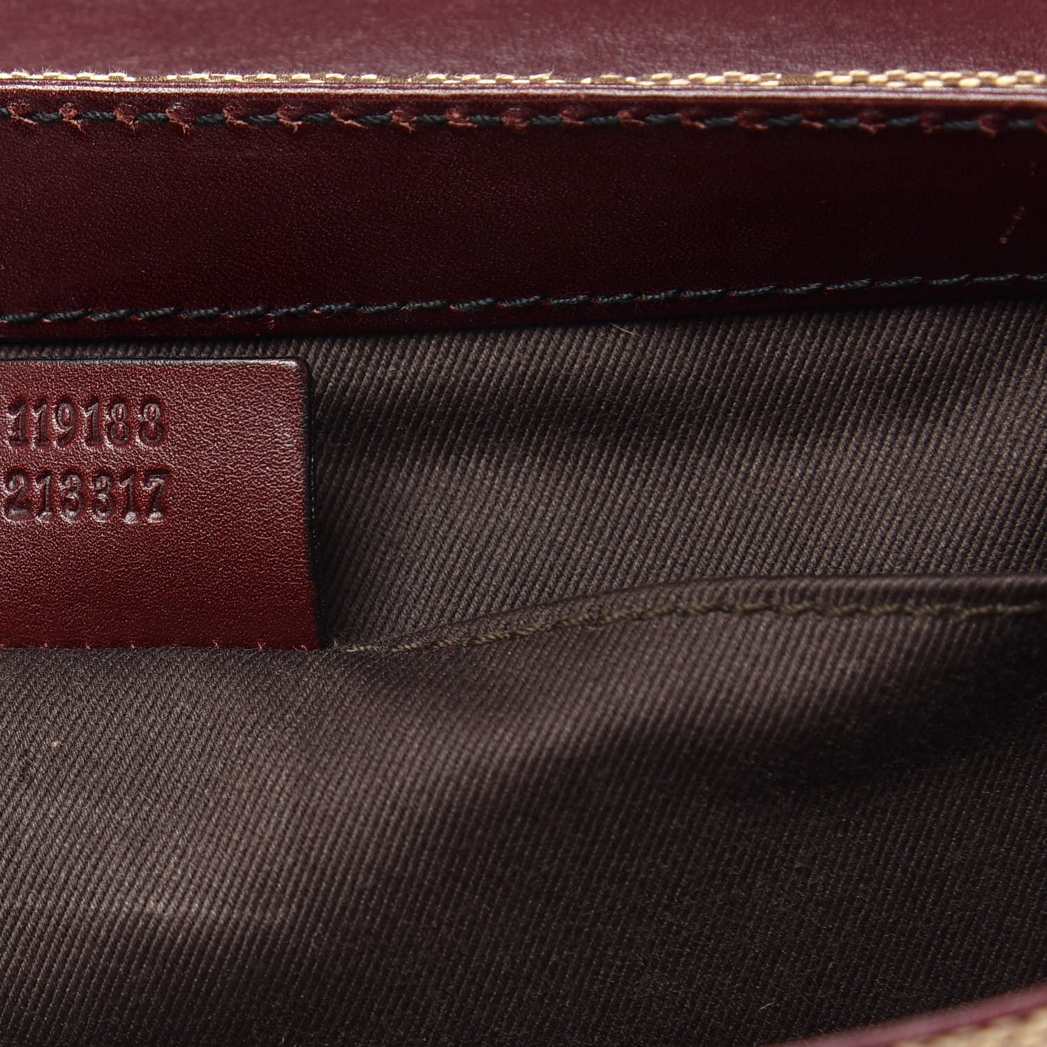 Gucci Monogram Studded Horsebit Clutch Bordeaux 7 of 14