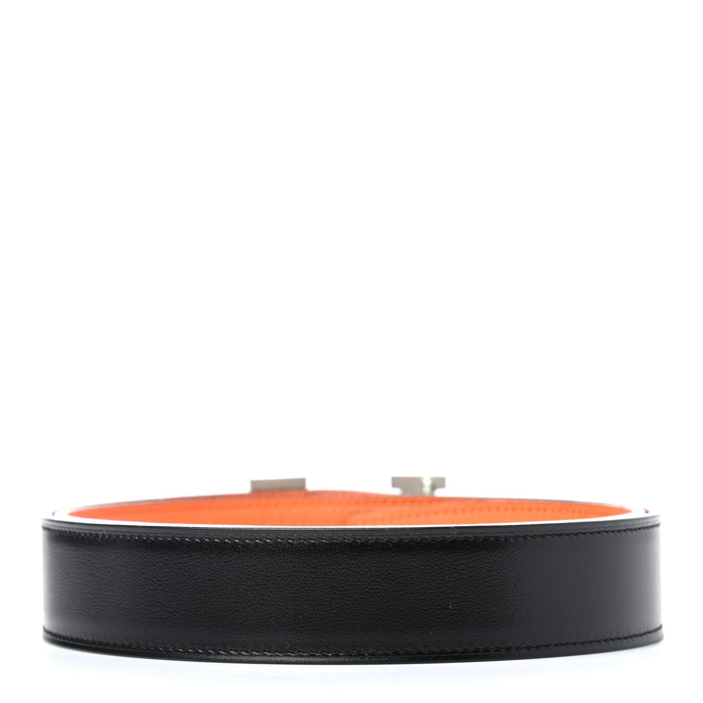 Box Togo 32mm Guilloche H Belt 85 Black Orange