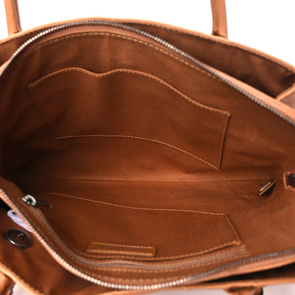 Chanel Grained Vegetal Calfskin Small Urban Shopping Tote Camel 5 of 12