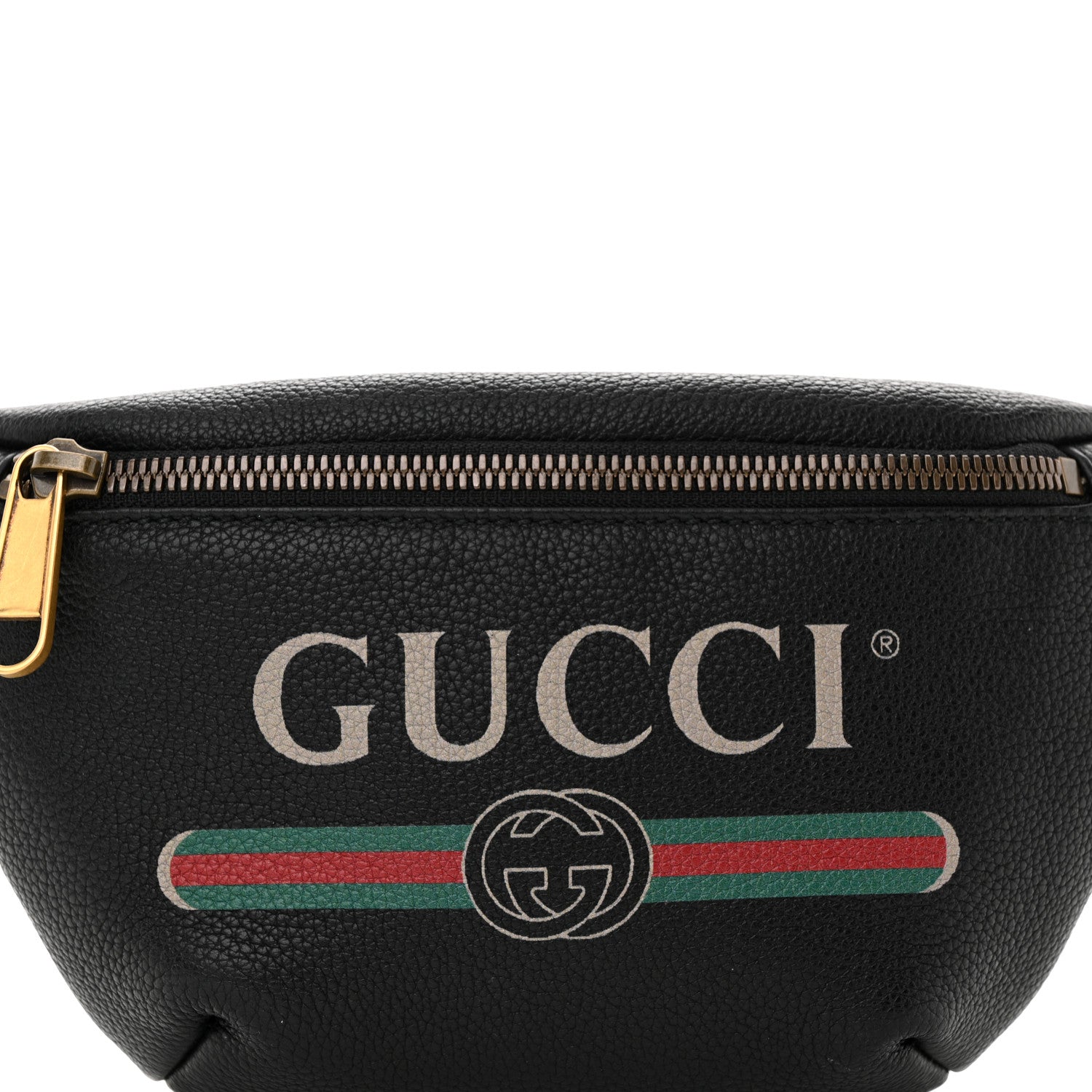 Gucci Grained Calfskin Small Logo Belt Bag Black 8 of 11