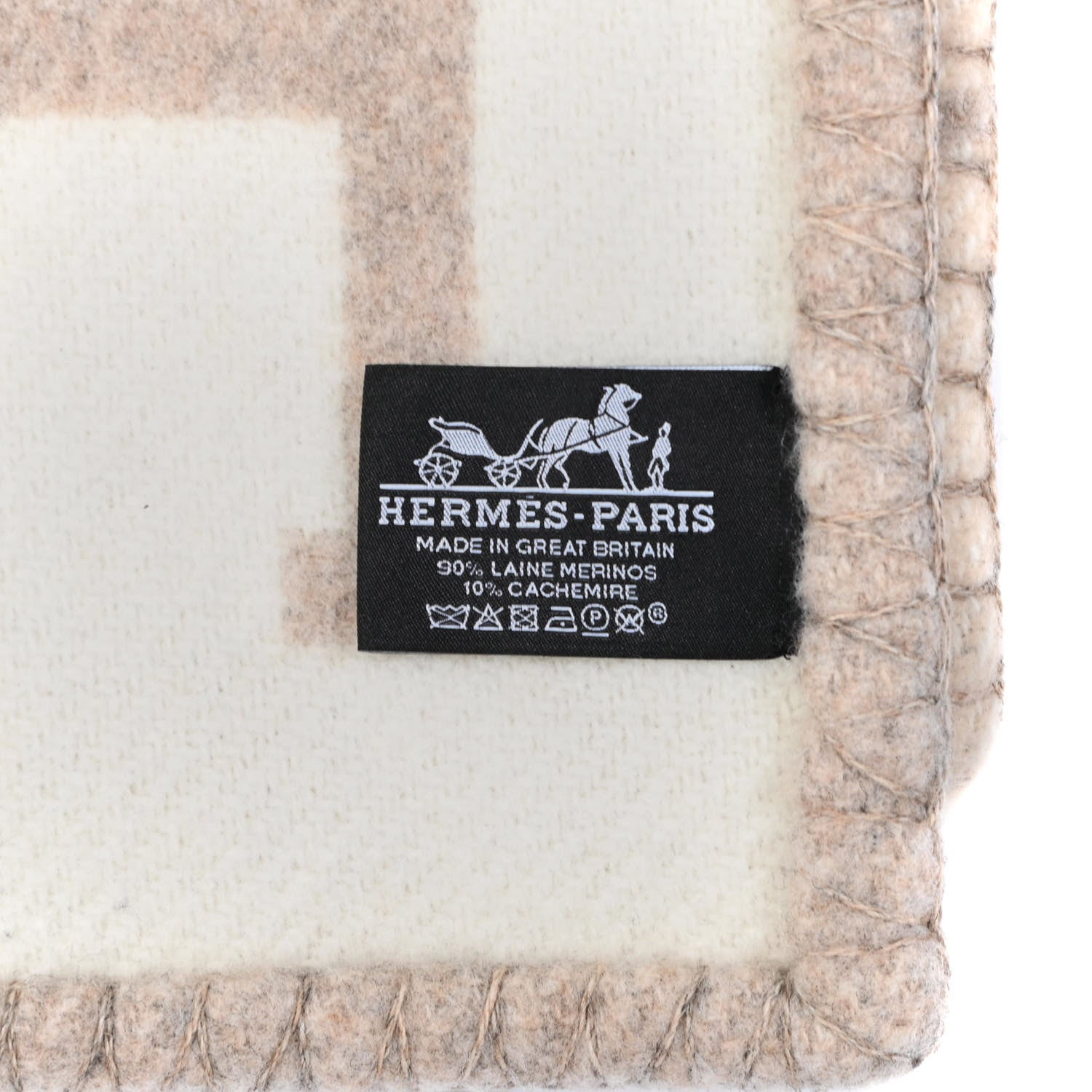 Hermes Wool Cashmere Avalon III Blanket Coco Camomille 3 of 3