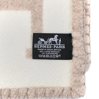 Hermes Wool Cashmere Avalon III Blanket Coco Camomille 3 of 3