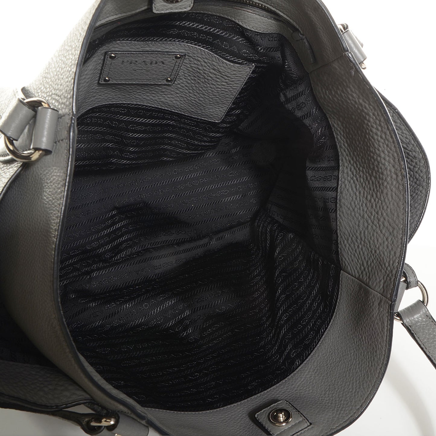 Vitello Daino Side Pocket Tote Marmo