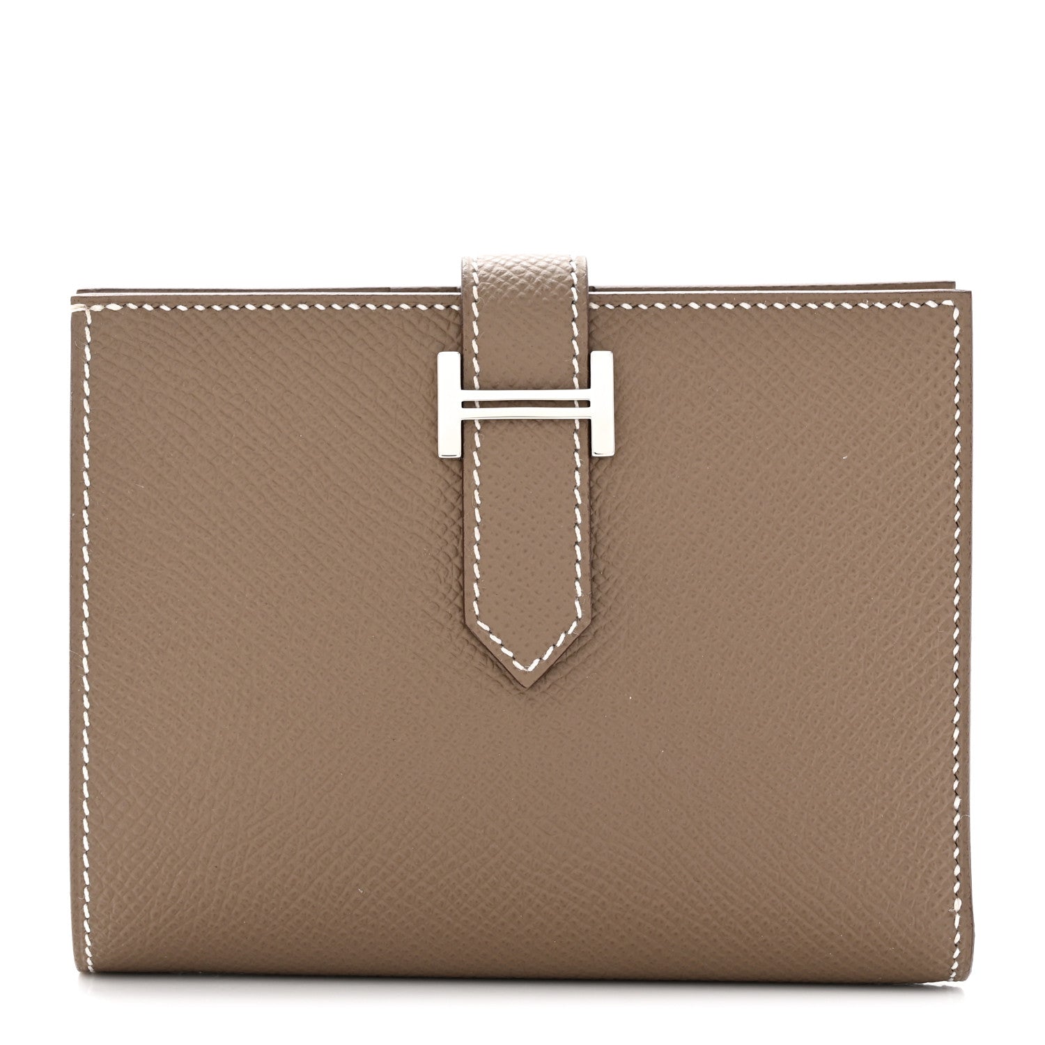 Hermes Epsom Bearn Compact Wallet Etoupe 1 of 8