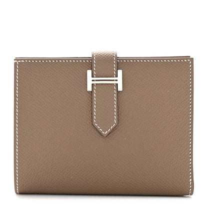 Hermes Epsom Bearn Compact Wallet Etoupe 1 of 8