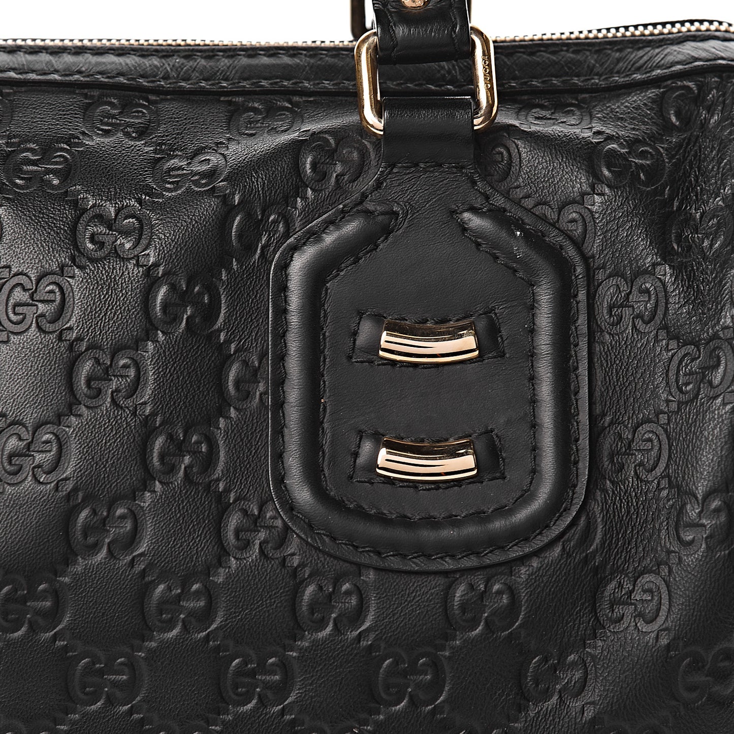 Guccissima Medium Techno Tag Boston Black