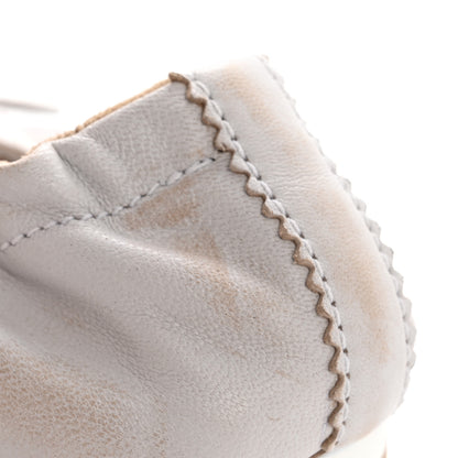 Miu Miu Bleached Nappa Womens Plume Mary Jane Ballerina Sneakers 39 Bianco 9 of 9