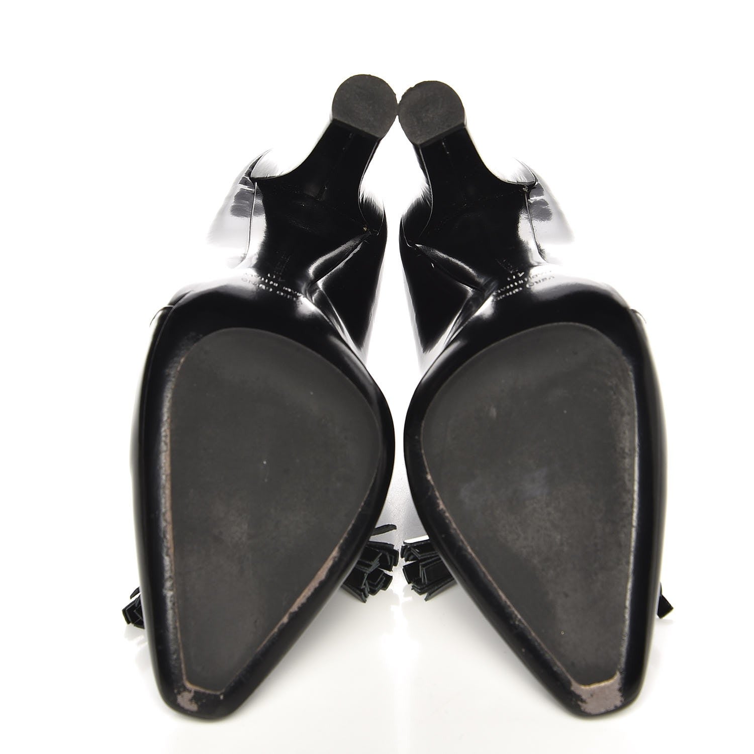 Alexander Wang Patent Anais Tassel Loafer Pump 40 Black 5 of 11