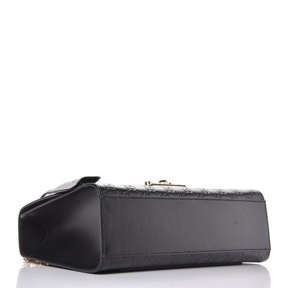 Gucci Guccissima Medium Padlock Shoulder Bag Black 13 of 19