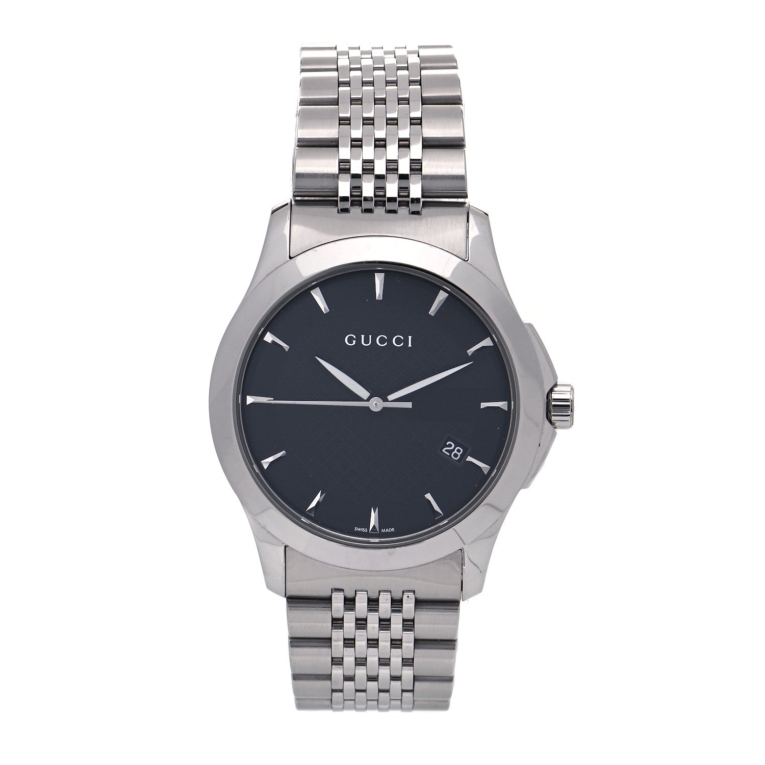 Gucci Stainless Steel 38mm G-Timeless Quartz Watch Black 1 of 6