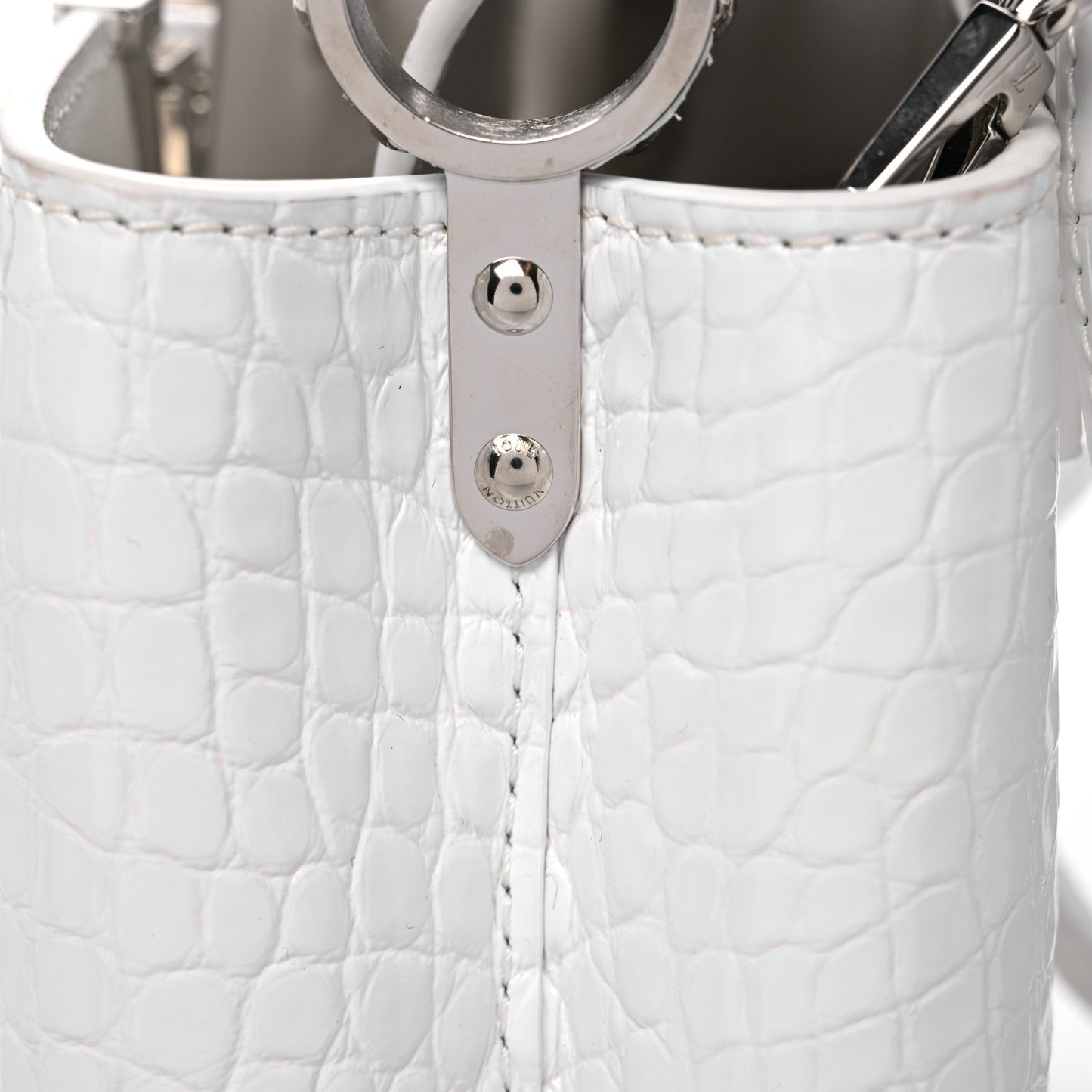 Crocodile Mini Capucines White