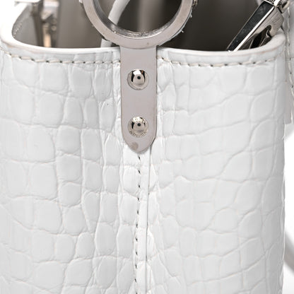Louis Vuitton Crocodile Mini Capucines White 11 of 13