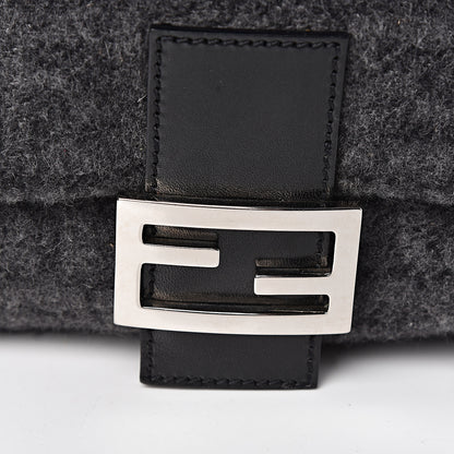 Fendi Wool Zucca Mama Baguette Grey 10 of 10