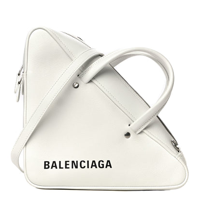 Balenciaga Calfskin S Triangle Duffle White 1 of 12