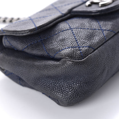 Chanel Caviar Quilted Mini Simply CC Flap Blue 6 of 11