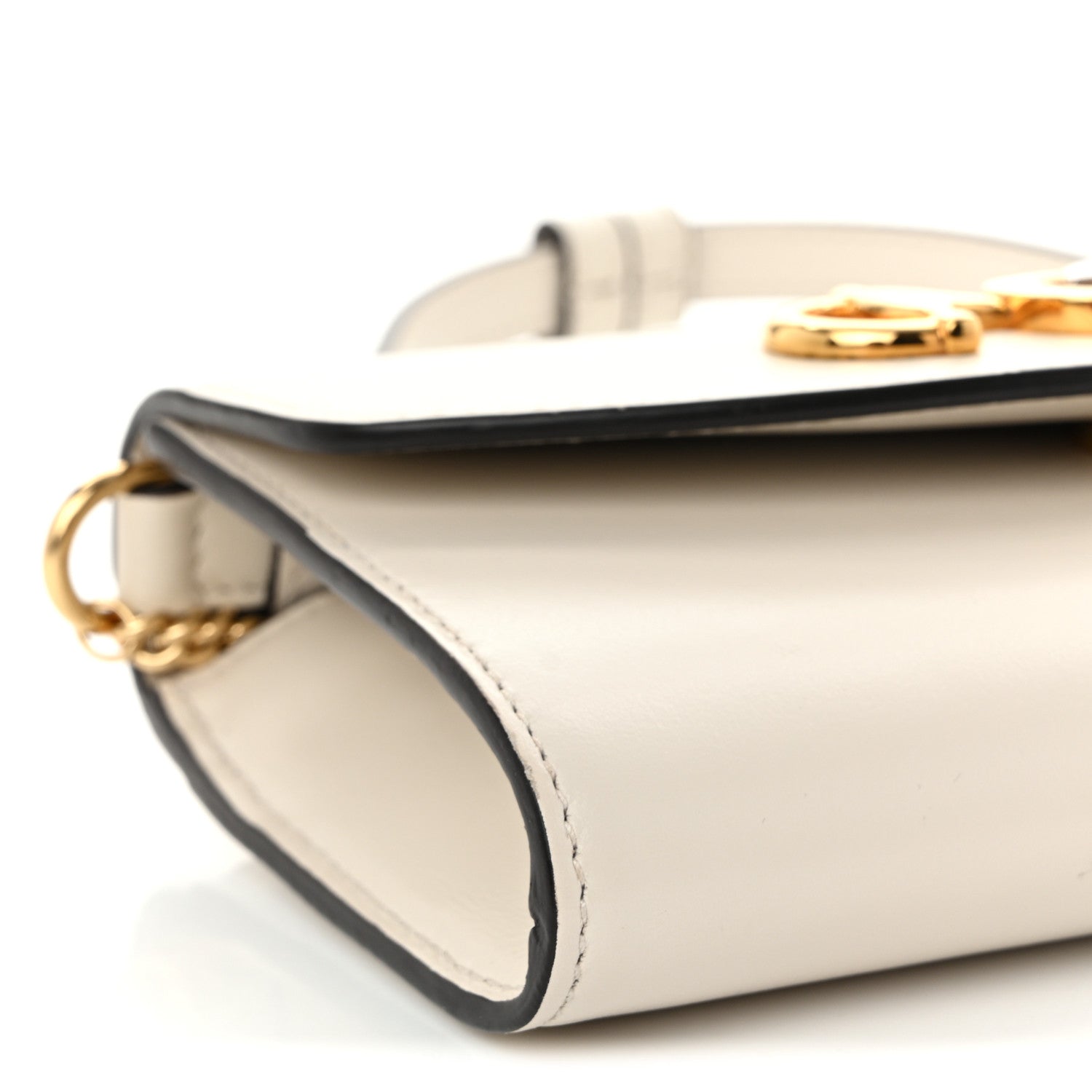Gucci Smooth Calfskin Mini Zumi Shoulder Bag White 10 of 11