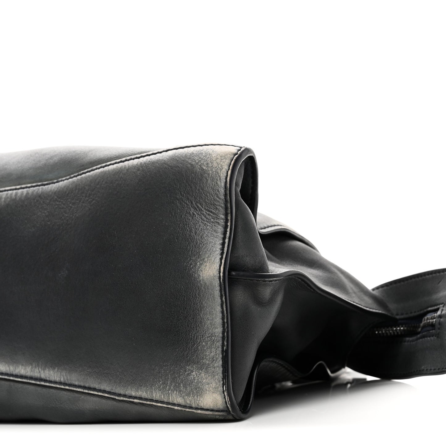 Used Calfskin Silver Hardware Neo Classic City Navy