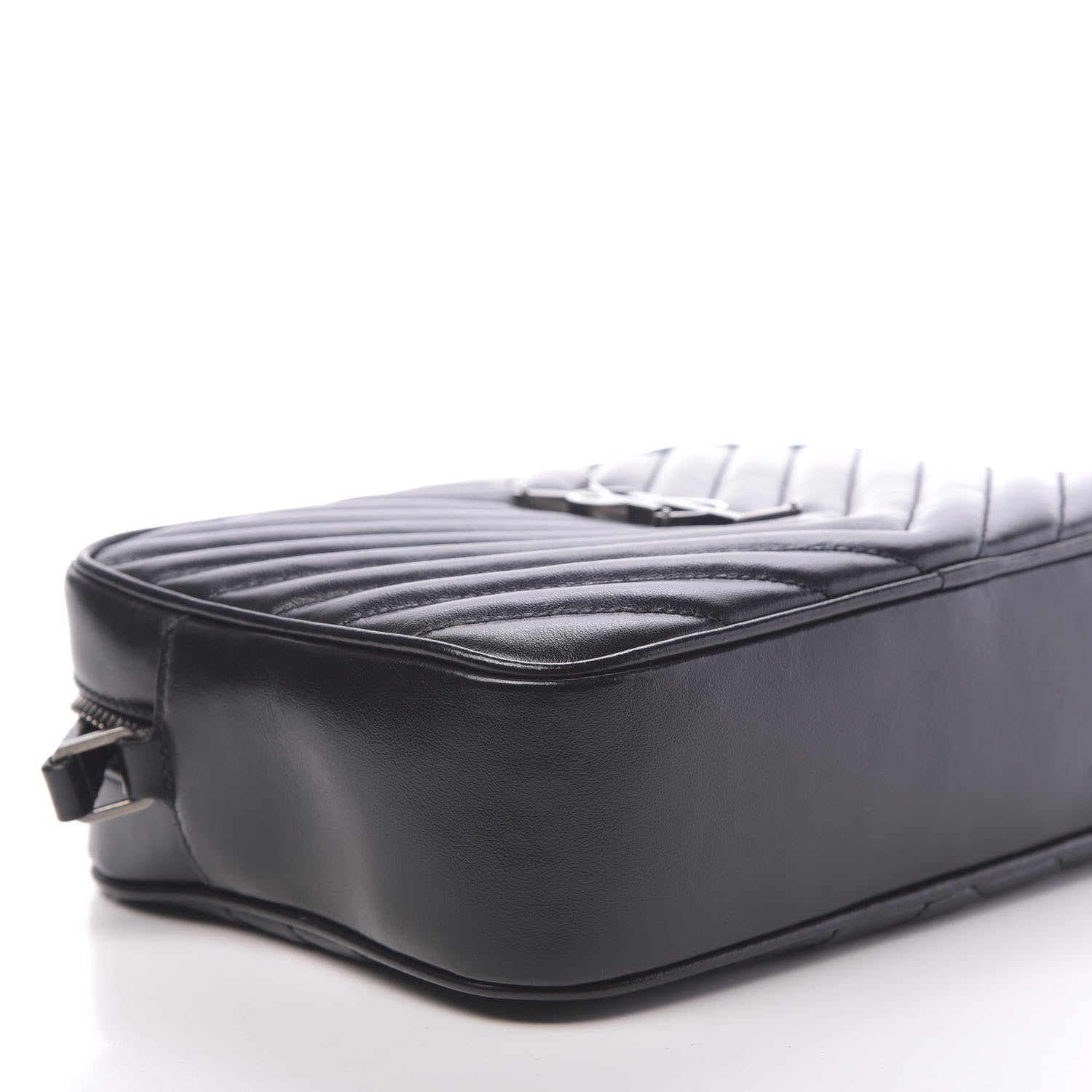 Saint Laurent Calfskin Matelasse Monogram Lou Camera Bag Black 7 of 9