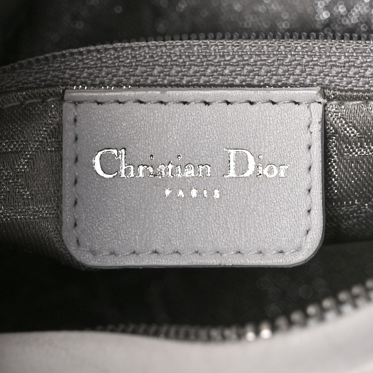 Lambskin Studded Cannage Medium Lady Dior White