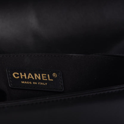 Chanel Lambskin Quilted Medium Boy Flap Black 6 of 10