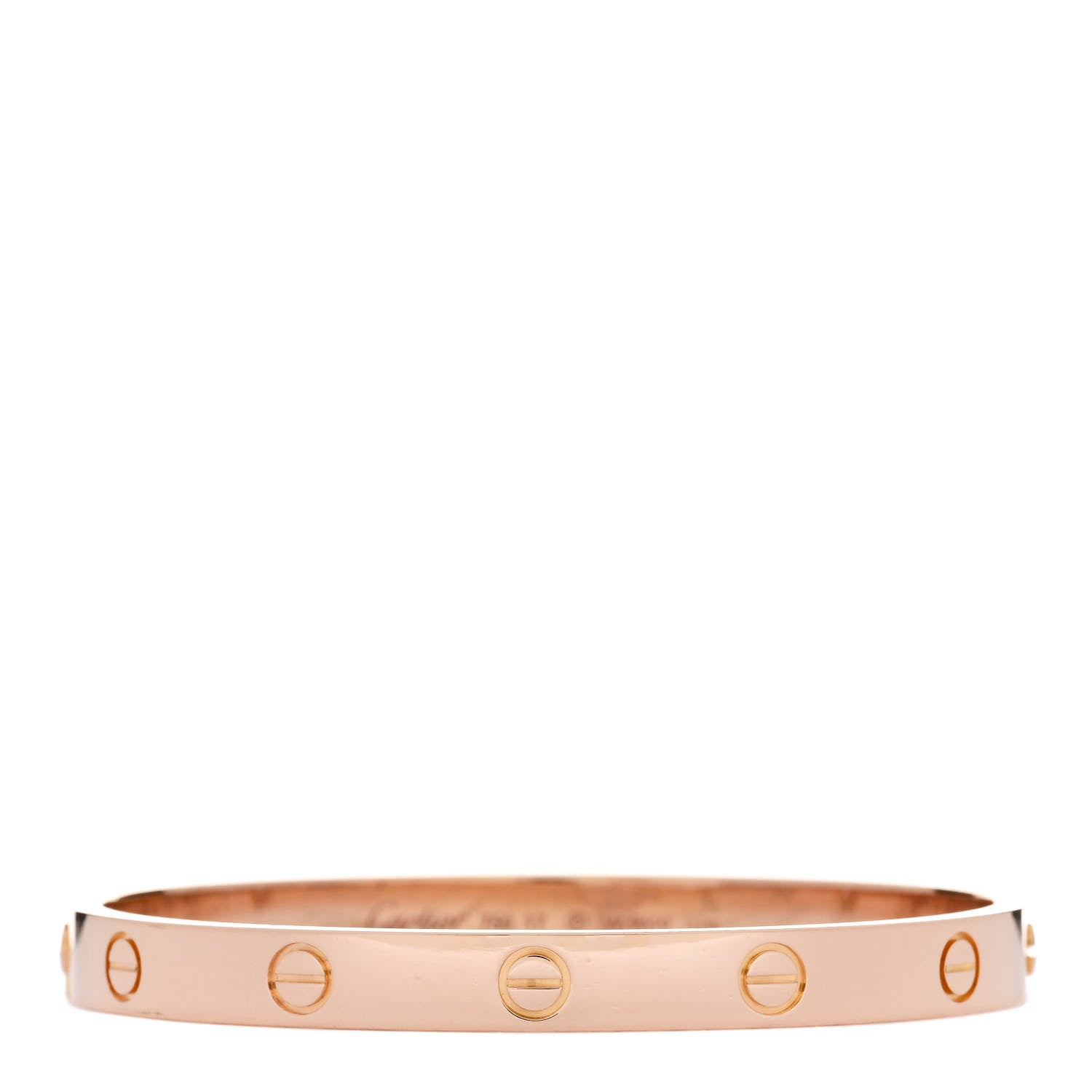 Cartier 18K Pink Gold LOVE Bracelet 17 1 of 8