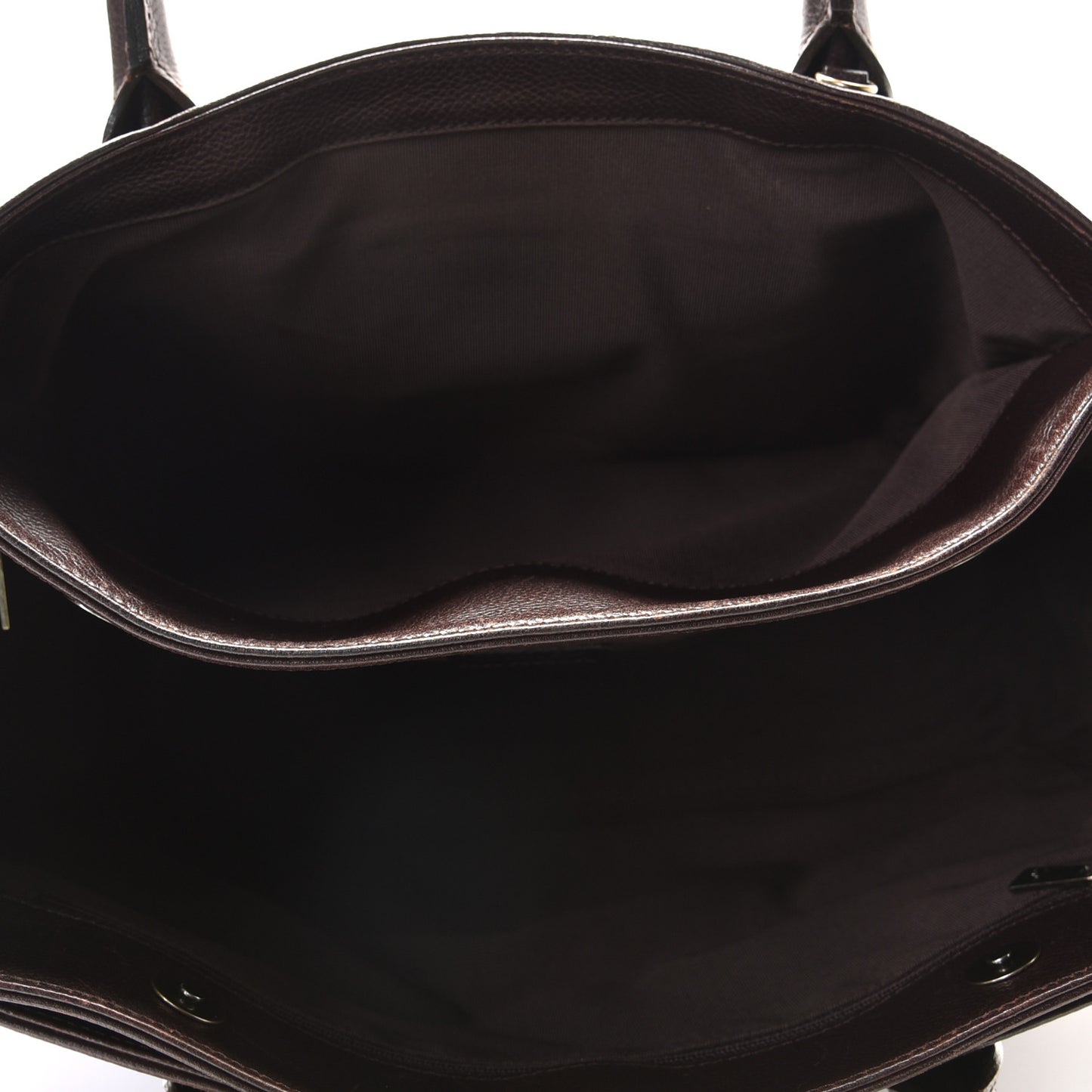 Calfskin Cerf Executive Shopper Tote Brown