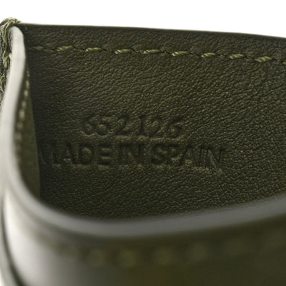 Loewe Calfskin Jacquard Anagram Cardholder Avocado Green 8 of 9