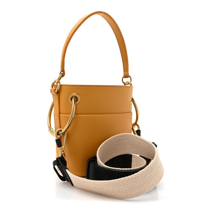 Chloe Smooth Calfskin Mini Roy Bucket Bag Burning Camel 3 of 9
