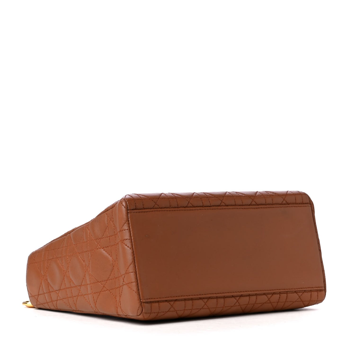 Lambskin Cannage Medium Lady Dior Tan