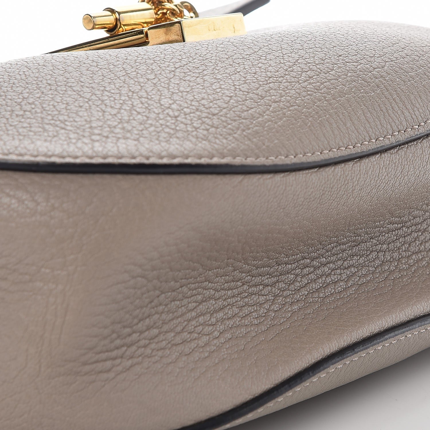 Chloe Grained Lambskin Drew Shoulder Bag Motty Grey 8 of 8