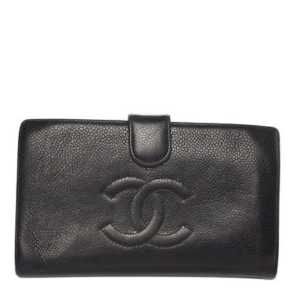 Chanel Caviar Timeless CC French Wallet Black 1 of 11