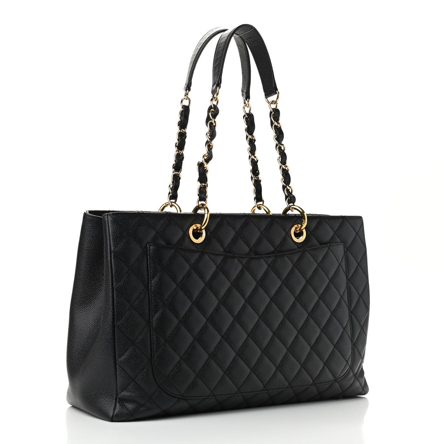 Caviar Quilted XL Grand Shopping Tote GST Black