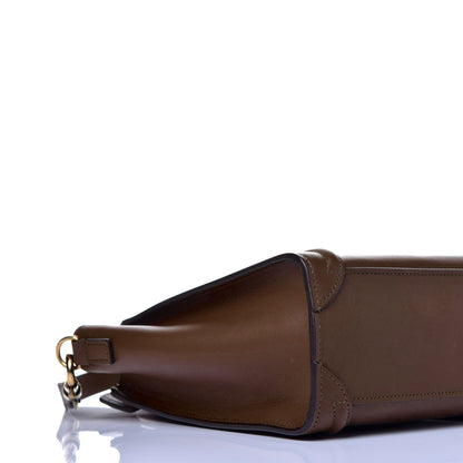 Celine Smooth Calfskin Nano Luggage Glazed Nut 10 of 11
