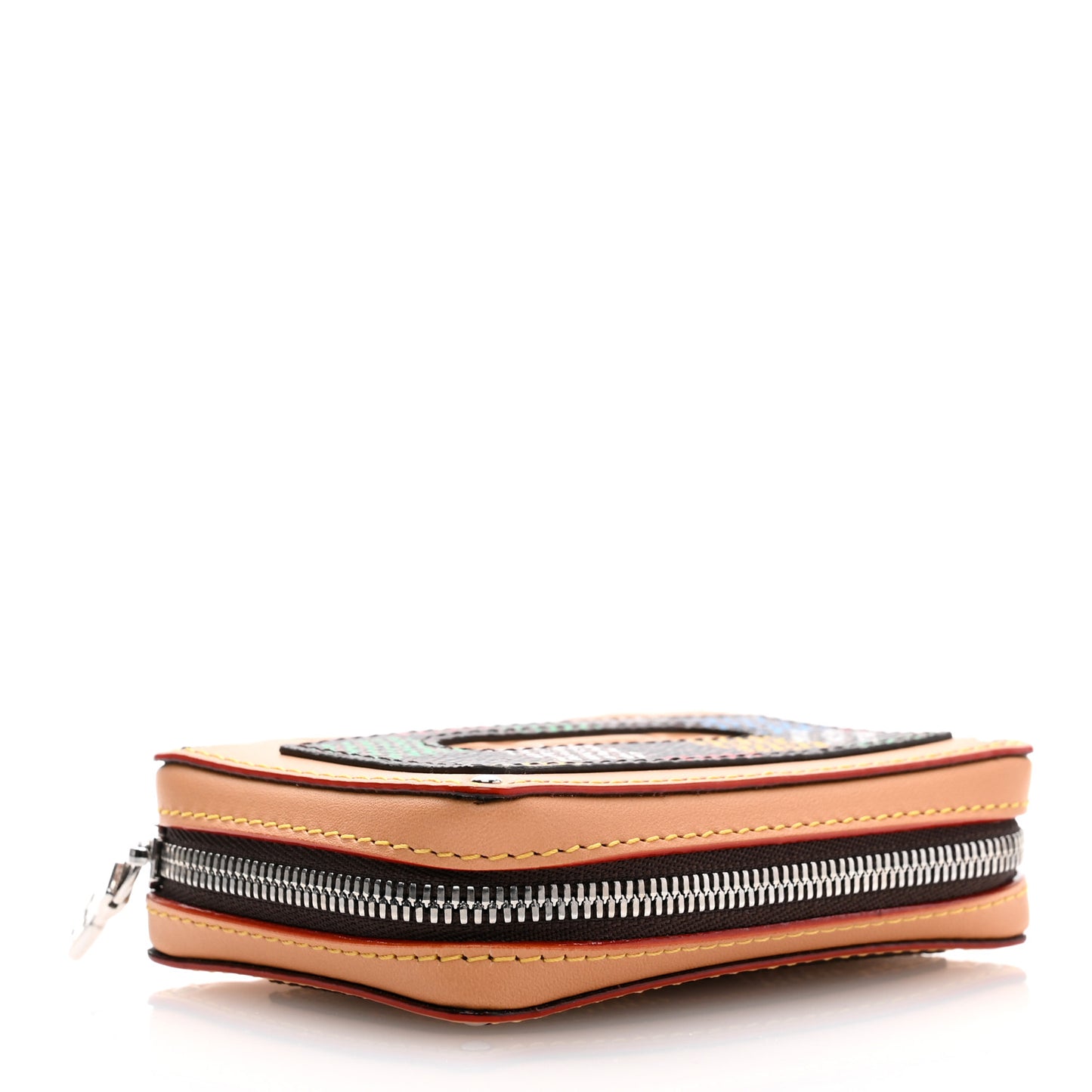 LV Vers Damier Tape Key Holder Bag Charm Multicolor