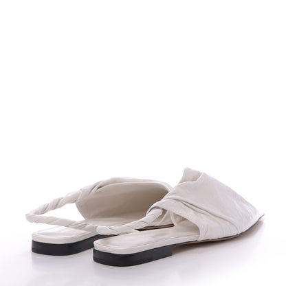 Bottega Veneta Nappa BV Point Ballet Flats 39 White 4 of 8